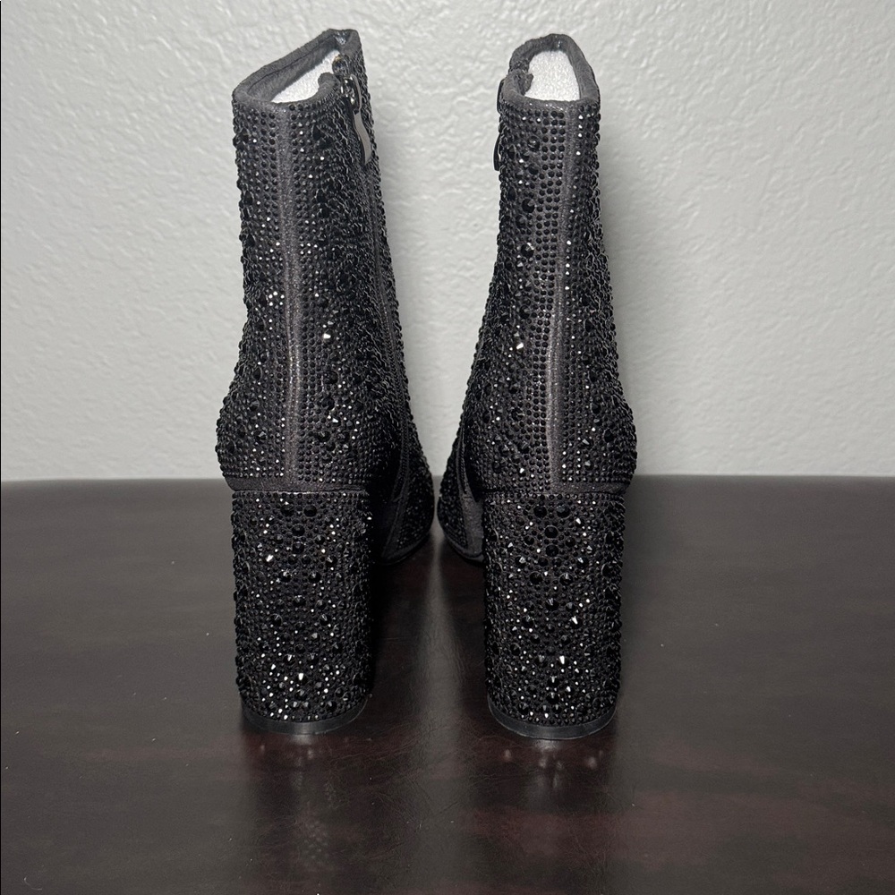 Lauren Lorraine Glittering Black Heels - Picture 5 of 9